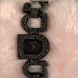 Swarovski Crystal Designer Watch “D” Shape Edition